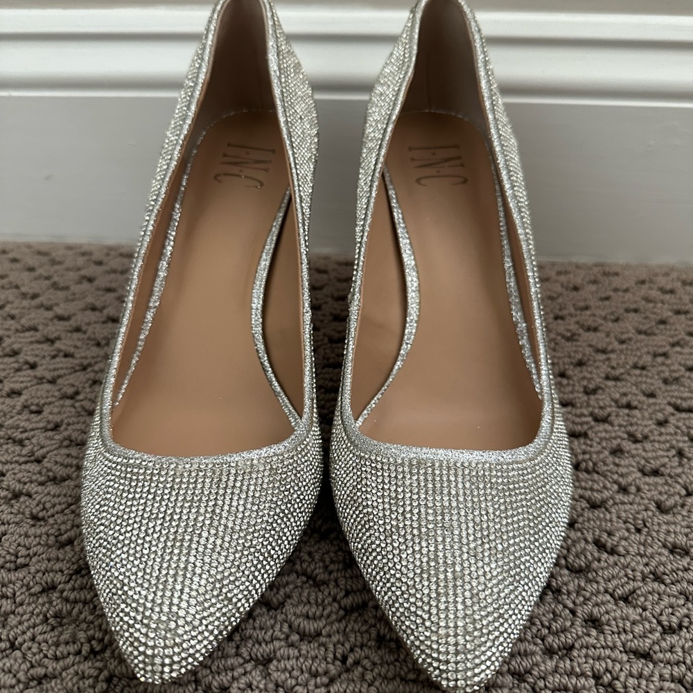 Beautiful rhinestone embellished shoes